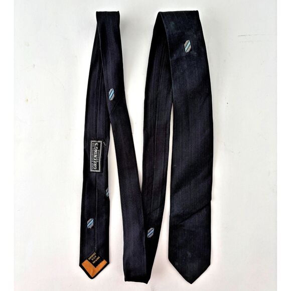 Vintage Mens Skinny Silk Neckties Lot 4 Slim 1960s Narrow Rat Pack Madmen - Picture 5 of 8